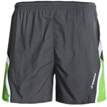 Brooks Infiniti II Notch Shorts - Built-In Mesh Brief (For Men) in Earl/Speedgreen - Closeouts