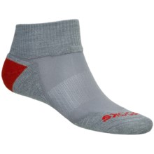 Brooks Infiniti Race Day Socks - Wool, Ankle (For Men and Women) in Grey/Red - 2nds