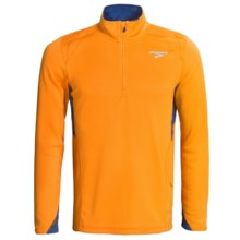 Brooks Podium II Pullover - Zip Neck, Midweight, Long Sleeve (For Men) in Atomic Orange - Closeouts