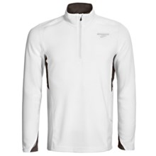Brooks Podium II Pullover - Zip Neck, Midweight, Long Sleeve (For Men) in White/Earl - Closeouts