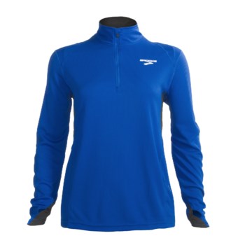 Brooks Podium Shirt - Zip Neck, Long Sleeve (For Women) in Kodiak