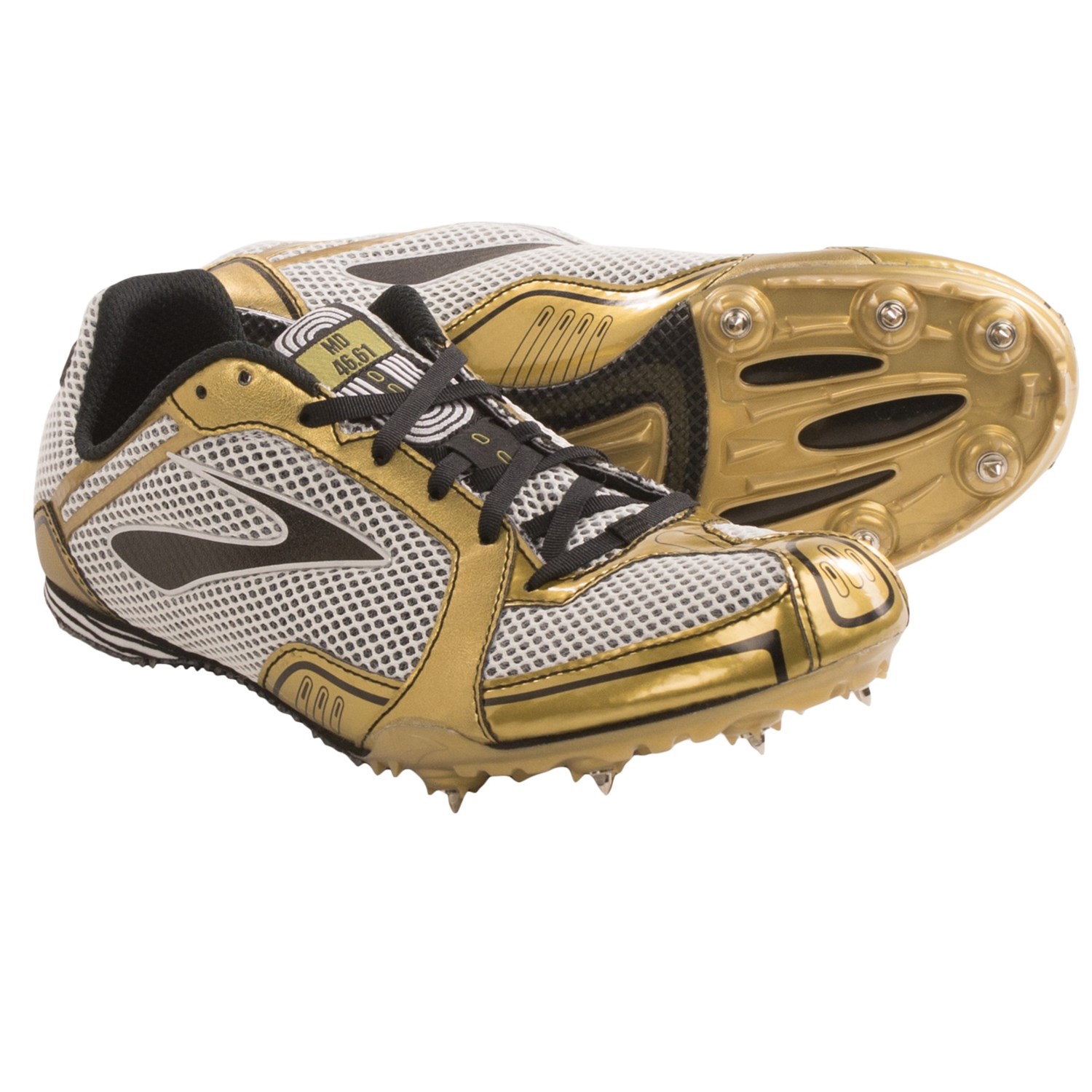 gold track spikes