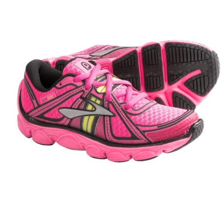 brooks flow pure youth running shoes pink
