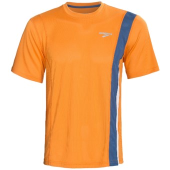 Brooks Rev II Shirt - Short Sleeve (For Men) in Atomic Orange