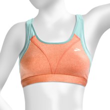 Brooks Versatile Sports Bra (For Women) in Carrot/Tropic - Closeouts