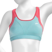 Brooks Versatile Sports Bra (For Women) in Heather Tropic / Heather Rouge - Closeouts