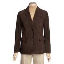 Brown Suede Blazer (For Women) in Brown - 2nds