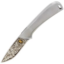Browning Classic Stainless Knife with Engraving - Fixed Blade, Straight Edge in Stainless - Closeouts
