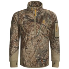 Browning Dirty Bird Smoothbore Fleece Pullover - Zip Neck (For Big Men) in Mossy Oak Duck Blind - Closeouts