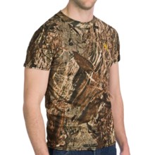 Browning Wasatch Vapor Max T-Shirt - Short Sleeve (For Big and Tall Men) in Mossy Oak Duck Blind - Closeouts