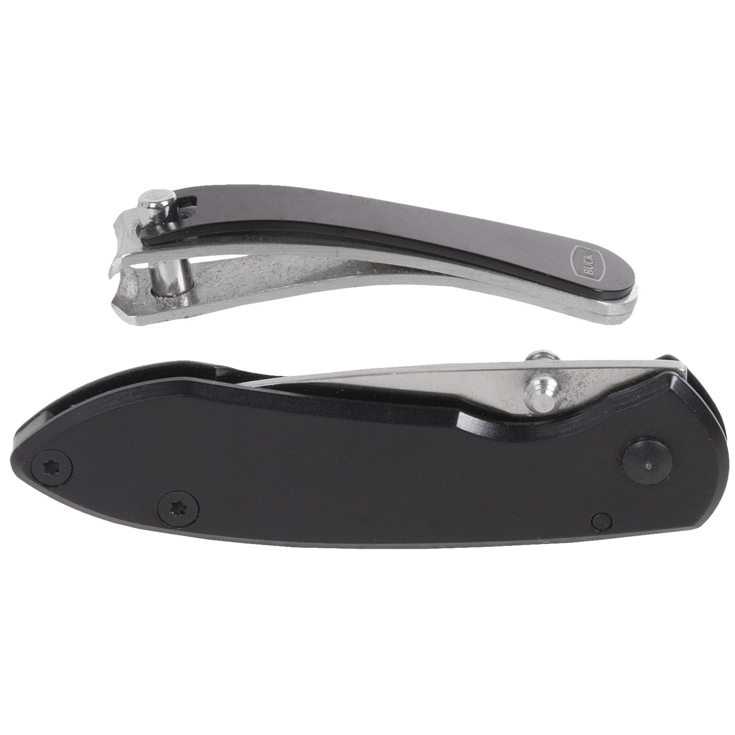 Buck Knives Folding Knife and Nail Clipper Set 2Piece, Stainless