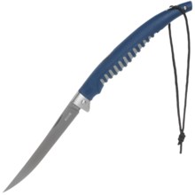 Buck Knives Silver Creek Folding Fillet Knife - Straight Edge, Lockback in Blue - Closeouts