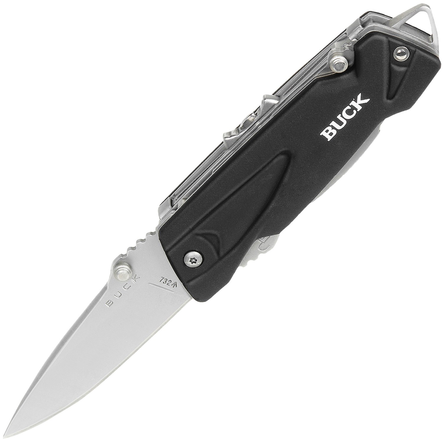 Buck Knives XTract Fin MultiTool StraightEdge, Rubber Handle