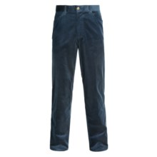 Bugatchi Uomo Cotton Casual Pants - Flat Front (For Men) in Navy Velvet - Closeouts