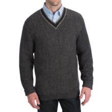 Bullock & Jones Alpaca Spectator Sweater - V-Neck (For Men) in Charcoal - Closeouts