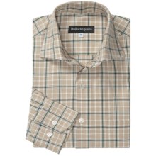 Bullock & Jones Cotton-Cashmere Plaid Shirt - Long Sleeve (For Men) in Tan - Closeouts