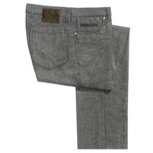 Bullock & Jones Five-Pocket Dress Pants - Wool Blend (For Men) in Black/White - Closeouts