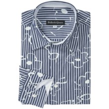 Bullock & Jones Floral Over Print Shirt - Long Sleeve (For Men) in Blue/White - Closeouts