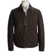 Bullock & Jones Goat Suede Jacket (For Men) in Dark Brown - Closeouts