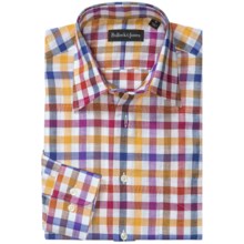 Bullock & Jones Grafton Check Shirt - Long Sleeve (For Men) in Cherry/Blue/Gold - Closeouts