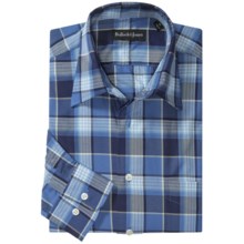 Bullock & Jones Lake George Plaid Shirt - Long Sleeve (For Men) in Blue - Closeouts