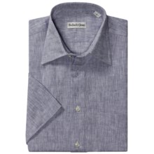 Bullock & Jones Linen Shirt - Short Sleeve (For Men) in Grey - Closeouts