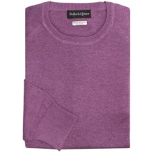 Bullock & Jones Luxe Crew Neck Sweater - Silk-Cotton-Cashmere (For Men) in Plum - Closeouts