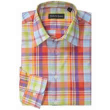 Bullock & Jones Madras Plaid Shirt - Long Sleeve (For Men) in Lime/Red/Blue - Closeouts