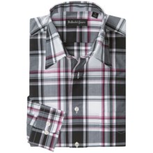 Bullock & Jones Stinson Plaid Shirt - Long Sleeve (For Men) in Black/White/Crimson - Closeouts