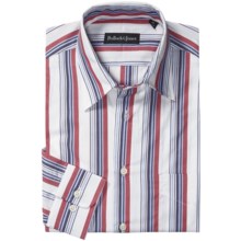 Bullock & Jones Stripe Shirt - Long Sleeve (For Men) in White/Red/Blue - Closeouts