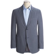 Bullock & Jones Stripe Sport Coat - Cotton (For Men) in Navy/White Stripe - Closeouts