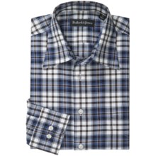 Bullock & Jones Ventura Sport Shirt - Long Sleeve (For Men) in Blue/Cream - Closeouts