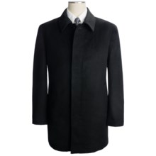 Bullock & Jones Walker Car Coat - Cashmere (For Men) in Black - Closeouts