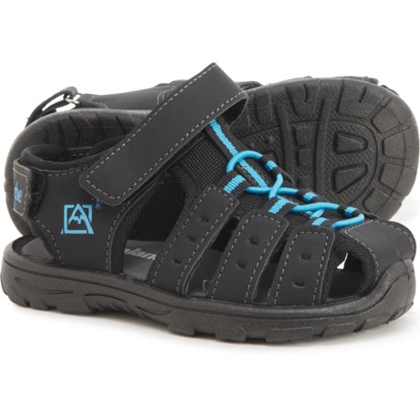 Avalanche Bump Sport Sandals (For Boys) - BLACK/BLUE (12T )