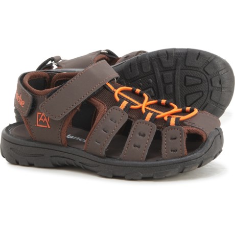 Avalanche Bump Sport Sandals (For Boys) - BROWN/ORANGE (11T )