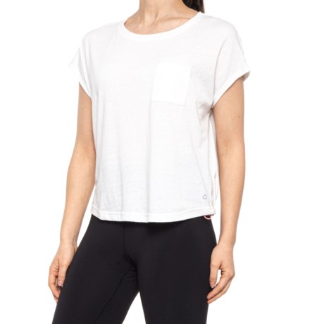 Avalanche Bungee Dolman High-Performance Shirt - Recycled Cotton, Short Sleeve (For Women) - WHITE (L )