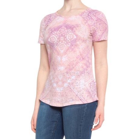 North River Burnout Shirt - Short Sleeve (For Women) - ELDERBERRY (XL )