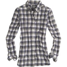 Burton Blitz Flannel Shirt - Snap Front, Long Sleeve (For Women) in Bright White - Closeouts