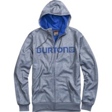 Burton Bonded DRYRIDE Thermex Hoodie Sweatshirt - Full Zip (For Men) in Gray Heather - Closeouts