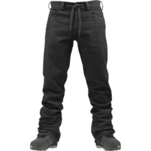 Burton Burner Denim Snowboard Pants - Waterproof (For Men) in Black Wash - Closeouts