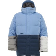 Burton Cushing Down Jacket - 550 Fill Power (For Men) in Blue Color Block - Closeouts