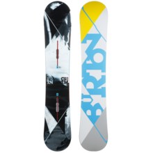 Burton Custom X Snowboard in 156 Graphic W/ Grey/White/Light Blue/Yellow Bottom - Closeouts