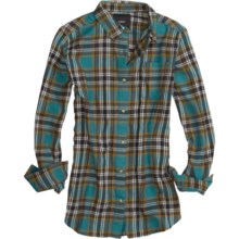 Burton Driver Flannel Shirt - Long Sleeve (For Women) in Spruce - Closeouts