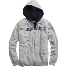 Burton Fireside Hoodie Sweatshirt - Sherpa-Lined (For Men) in Heather Grey - Closeouts