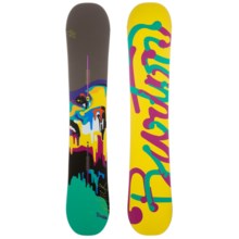 Burton Lip-Stick Snowboard (For Women) in 149 Graphic/Yellow Bottom - Closeouts