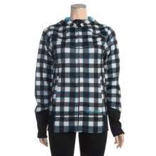 Burton North Star Hooded Jacket - Fleece (For Women) in Canvas Mischief Plaid - Closeouts