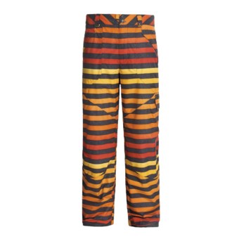 Burton Poacher Snow Pants - Waterproof (For Men) in Hydrant Big Stripe Fade