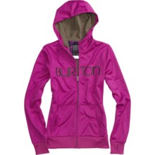 Burton Scoop Hoodie Sweatshirt - Full Zip (For Women) in Tart - Closeouts