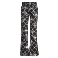 Burton Shayla Snow Pants- Waterproof (For Junior Girls) in True Black Plaid - Closeouts