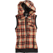 Burton Starr Vest - Fleece (For Women) in Fever Radiant Plaid - Closeouts